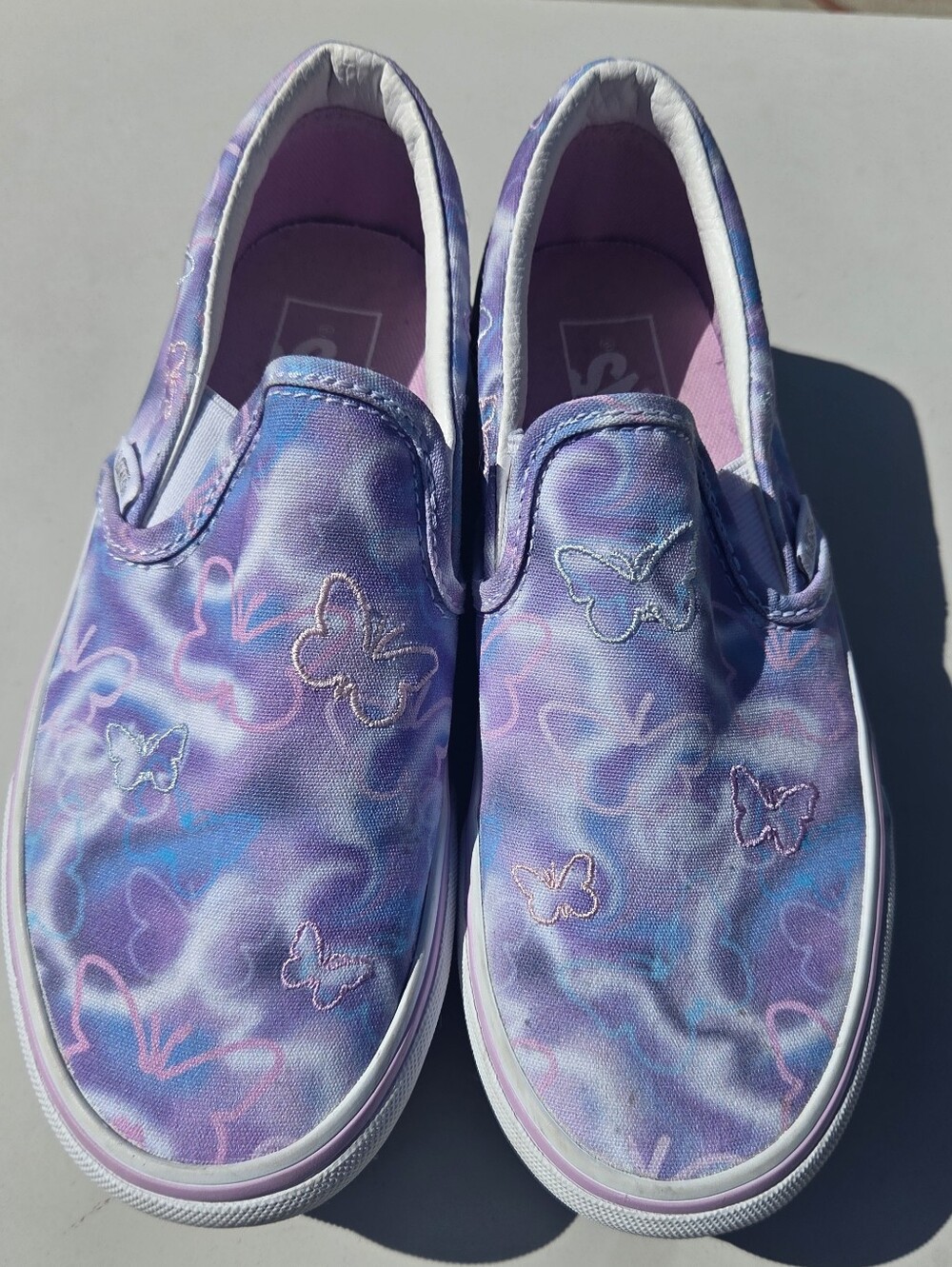 Womens Vans Classic Slip-On Platform "Butterfly Dreams" Sneakers